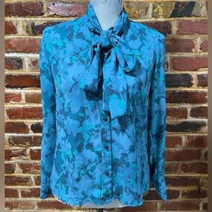 THE LIMITED Button Up Floral Blouse, Women's XS